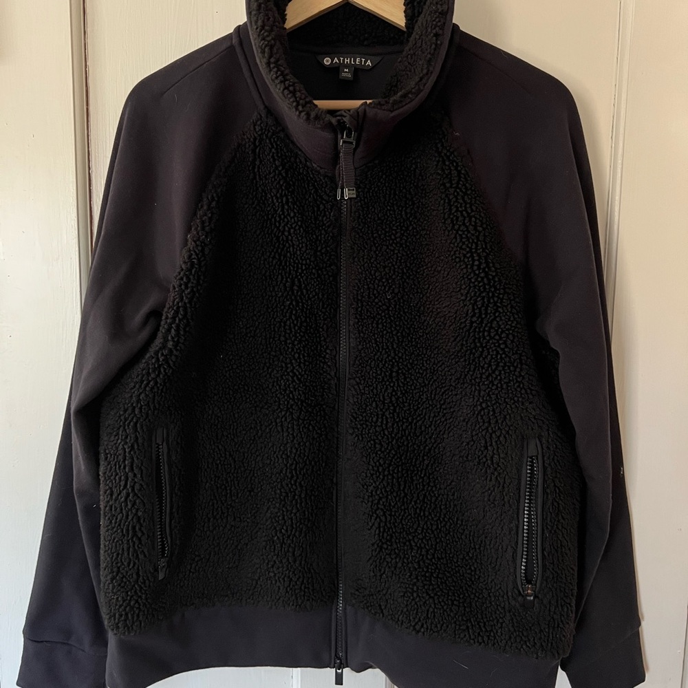 Athleta Sherpa Mixed media jacket